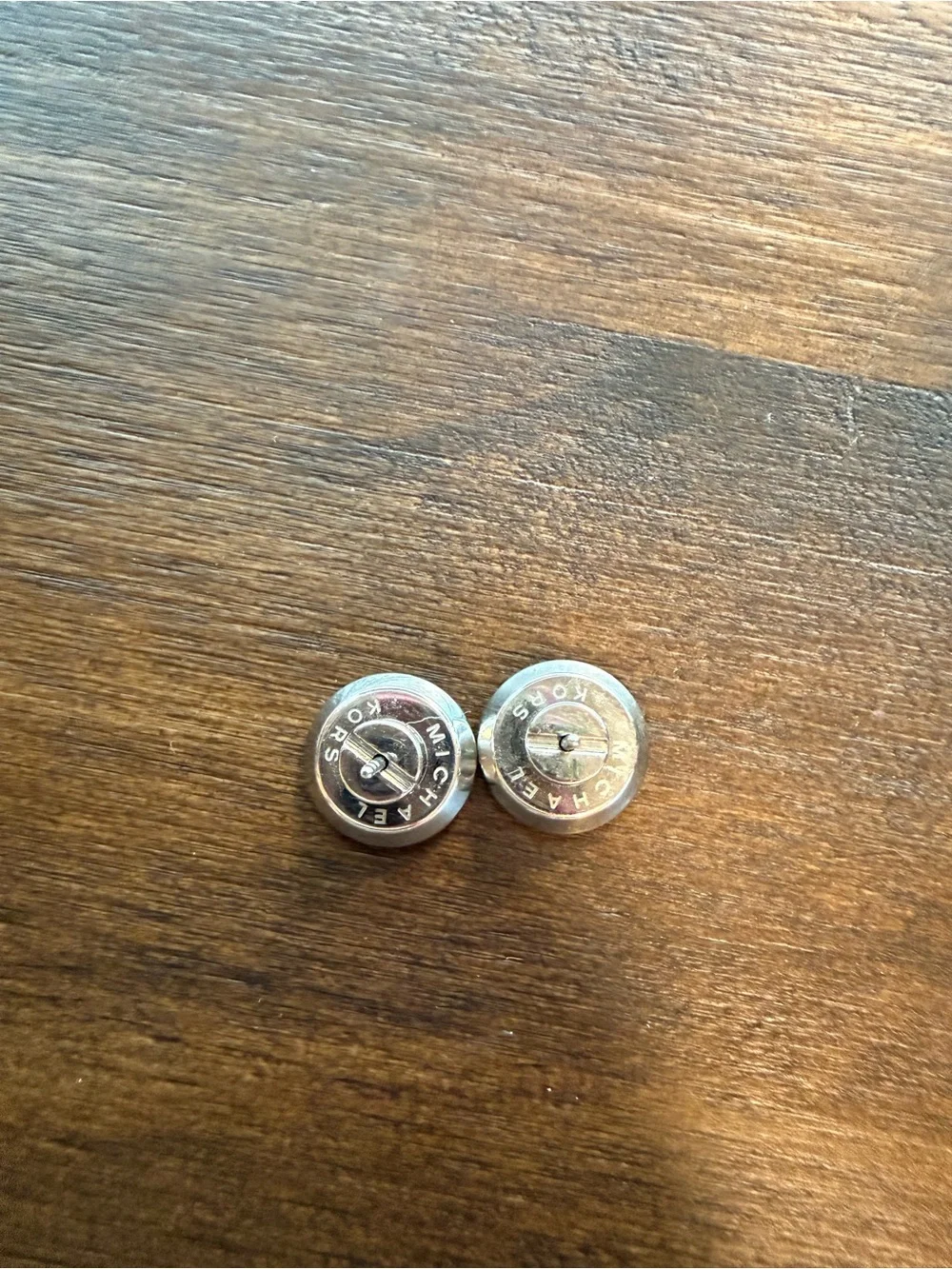 Michael Kors Rose Gold Logo Stud Earrings